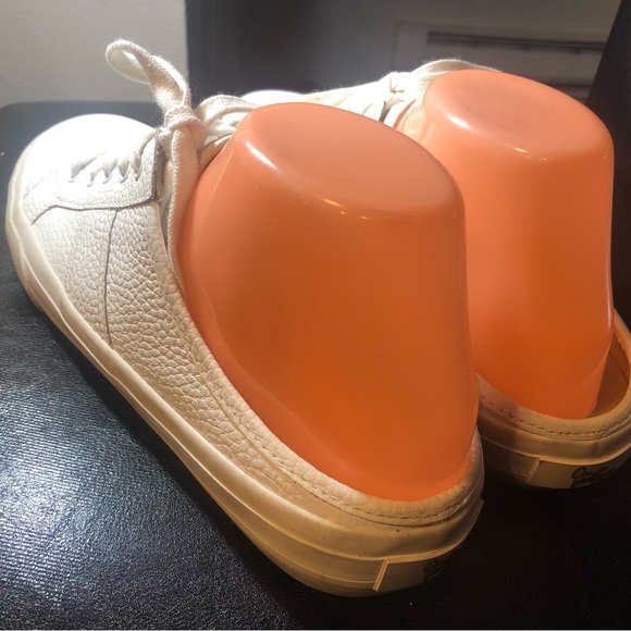 Crown Vintage Womens Floraine Mules Shoes White Leather Slip On Flat Heel 43/11M - Picture 11 of 12